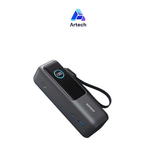 Anker Power Bank (25K, 165W) with Built-In USB-C and Retractable Cables