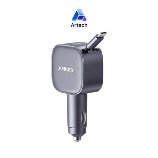 Anker Nano Car Charger with Retractable USB-C Cable