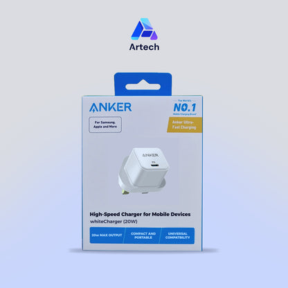 شاحن Anker White عالي السرعة (20 واط)