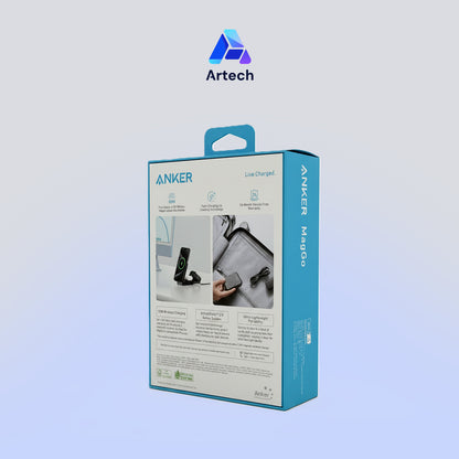 Anker MagGo Wireless Charging Station  (15W, Foldable 3-in-1) Cable and Charger Bundle