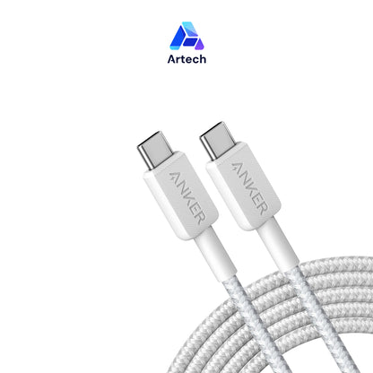 Anker Durable Braided Fast-Charging Cable white(1.m)